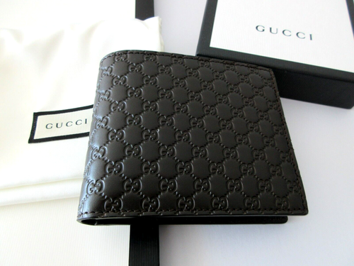 New Men's Gucci Guccissima Brown Bi-fold Wallet 260987 - Picture 8 of 8