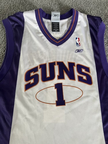 Reebok AMAR'E STOUDEMIRE PHOENIX SUNS No 1 Basketball Vintage Men Sz M Preowned - Picture 2 of 10