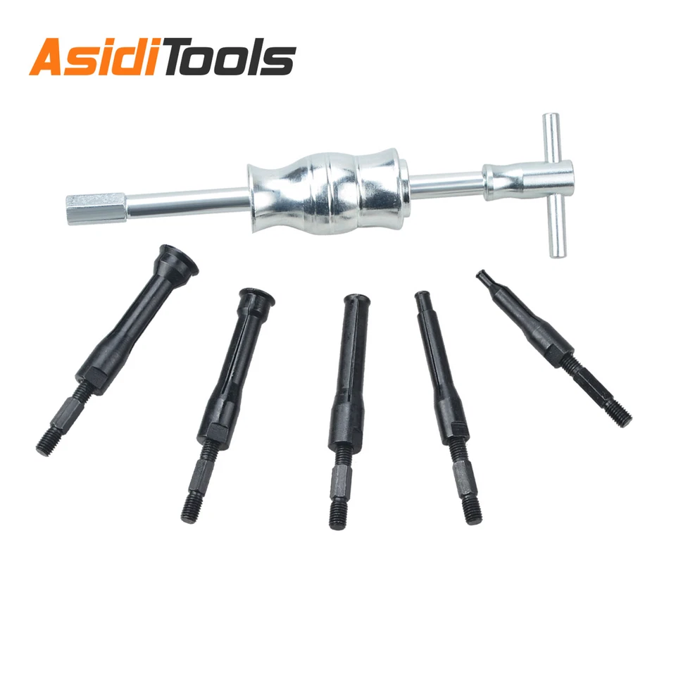 16 tlg Grundloch Innenabzieher Satz Innenlager Abzieher Werkzeug mit Gleithammer - Bild 4 von 4