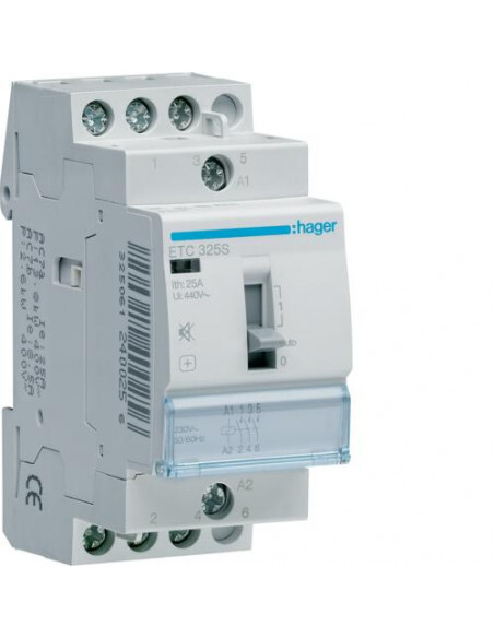Contacteur 25A HAGER ETC325S de qualite superieure 3 contacts fermeture