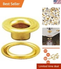 Self-Piercing Grommet and Washer Brass Reliable, Durable, Heavy-Duty Set 500 ...