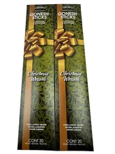 (2) GONESH INCENSE STICKS CHRISTMAS WREATH 20C 20 STICKS