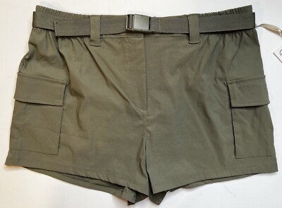 Mondetta Outdoor Project Women's Cargo Shorts Size XL Green Olive NWT