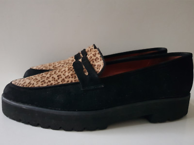 ICONE - SCHWARZE SAMTSCHUHE UND PANTHER - GR. 39 - KOSTENLOSER VERSAND FRANKREICH