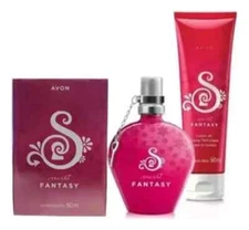 SECRET FANTASY AVON DE MEXICO COLONIA PARA DAMA set 2 piezas perfume y crema