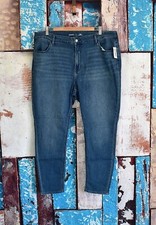 Women's Old Navy High Rise Wow Ankle Super Skinny Jeans Size 18 Medium Wash NEW