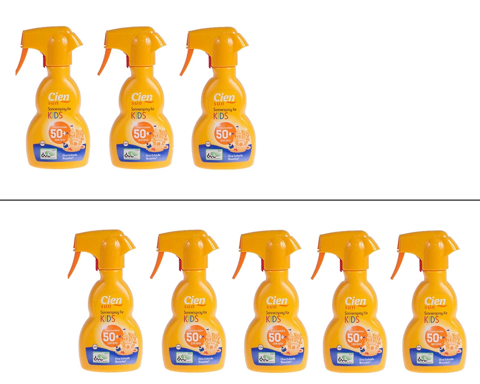 CIEN SUN KIDS SONNENSPRAY 50+ LSF WASSERFEST OHNE DUFTSTOFFE 3er /5er SET *NEU*
