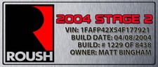 Build Plate Radiator Size - Sublimated Aluminum - Roush Build Plate Radiator Size - Sublimated Aluminum - Roush