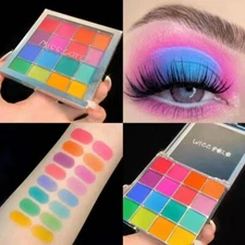 -Misslara 16 Color Pearl Glitter Powder Eye Shadow Disk