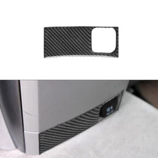 Rear Central Power Socket Trim Cover Carbon Fiber For Mercedes R-Class 2009-2012