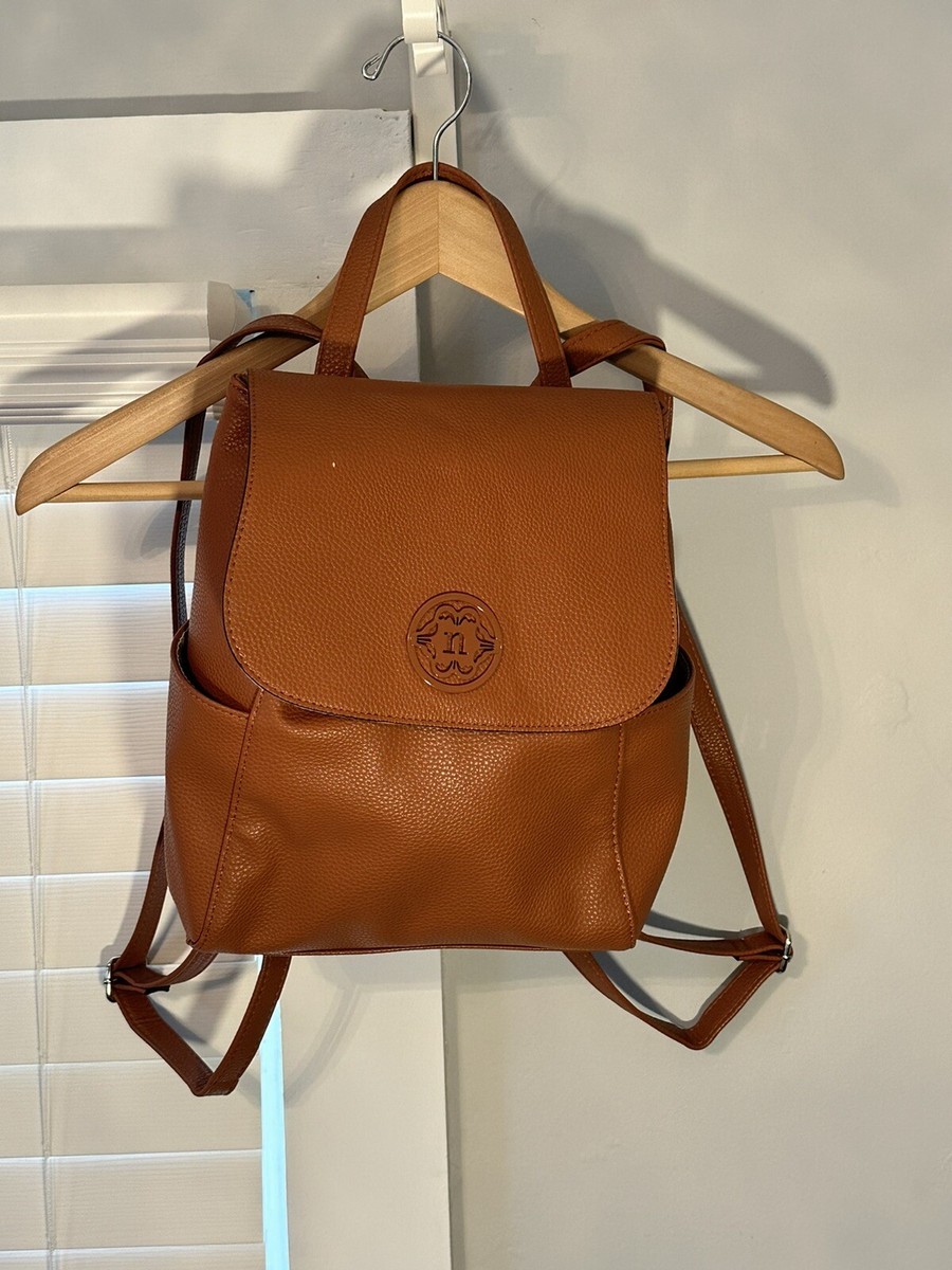 Nanette Lepore Lucinda Mini Backpack Nanette Lepore Black Pebbled Shell Logo Lucinda Backpack for  main image 2