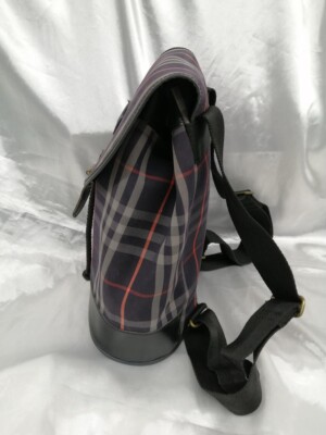 Burberry Blue Label Nova Check Plaid Backpack Y2K Vintage Japan Exclusive Burberry Nylon Nova Check Roll Backpack Knight 1649370  main image 2