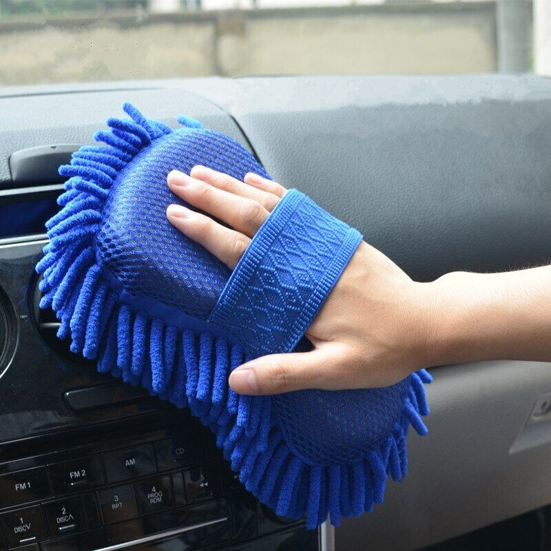 Car Fees free Cleaning Brush Towel Microfiber Sponge Our shop most popular
