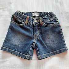 Est. 1989 Place Girl's Sz 5 Blue Jean Shorts with Elastic in Back of Waist
