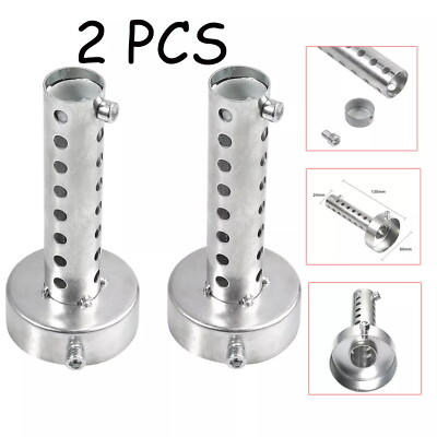 2PCS Universal Motorcycle Exhaust Can DB Killer Silencer Muffler Baffle 60mm