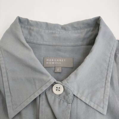 MARGARET HOWELL COTTON VOILE 578-3153016 Size 2 Long sleeve