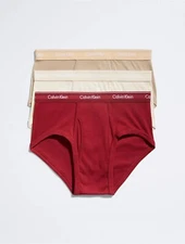 Calvin Klein Men's NB3999903 Cotton Classics 3-Pack Brief, 2XL