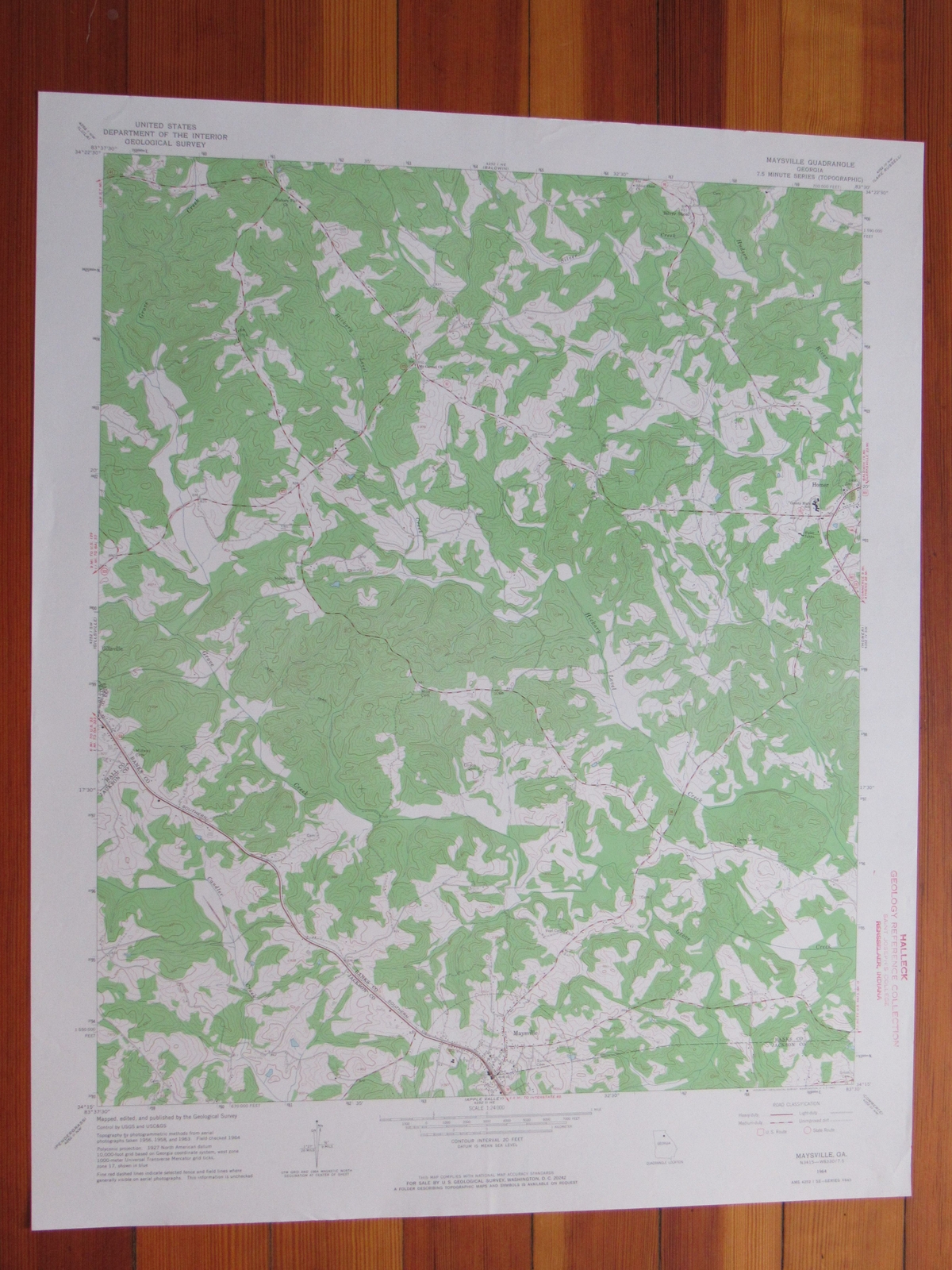 Maysville 1965 Original Vintage USGS Topo Map eBay