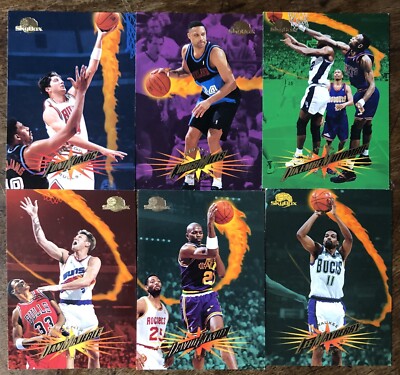 1995-95 SkyBox Premium NBA Basketball Karten (6 Stck)