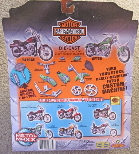 2000 Harley Davidson metal maxx FXST softail standard die cast bike DAMAGED box - Picture 3 of 3