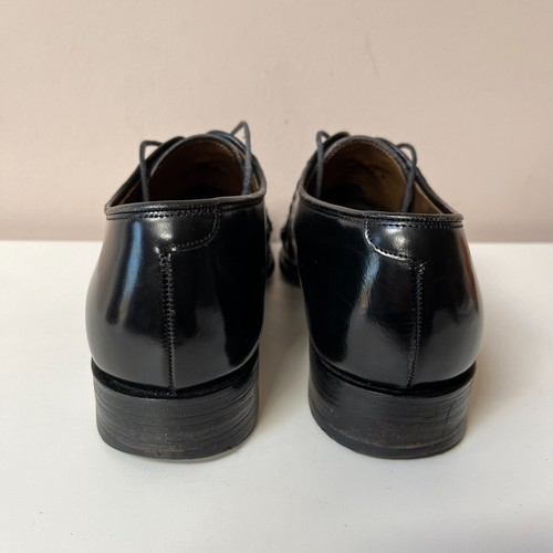 Barker Men's Black Leather Shoes UK 8E Barkers of Earl Barton Laces Formal Smart - Picture 12 of 24