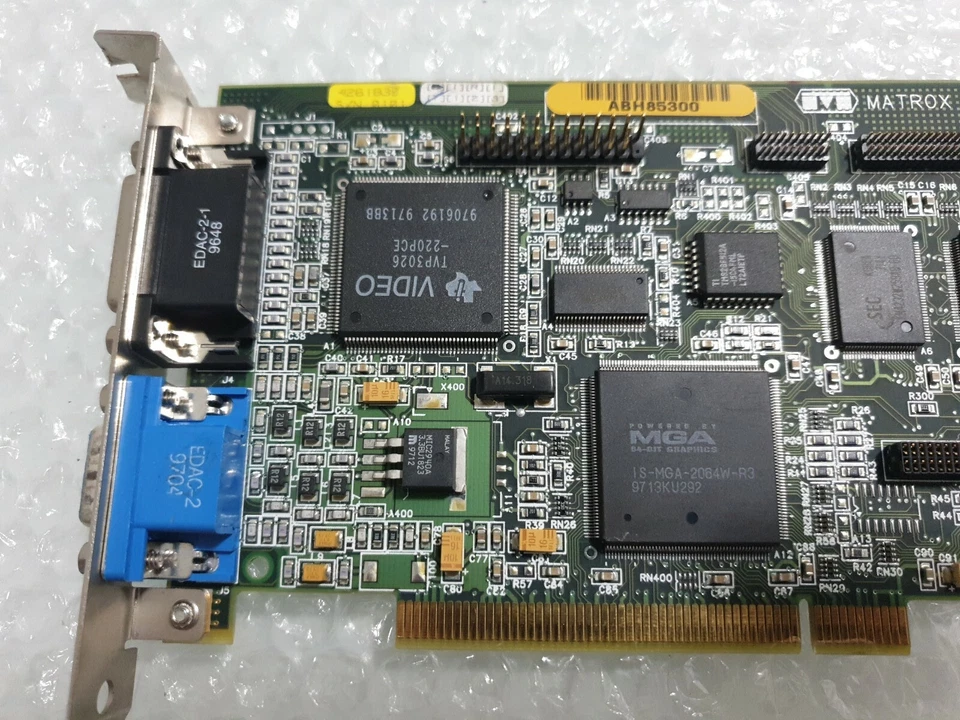Matrox 590-05 Rev.B 4mb PCI Scheda Video MGA-MIL/4N Video Card - Immagine 3 di 4