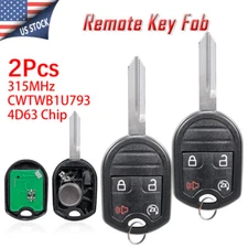 2 Remote Start Key Fob 4 Buttons for Ford F-150 F-250 F-350 2011-2014 164-R8056