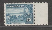 GOLD COAST 1953 4d Blue Lake Bosumptwi SG 159 MNH