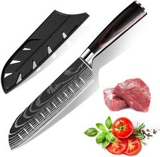 7 inch Santoku Knife Japanese Damascus Style ...
