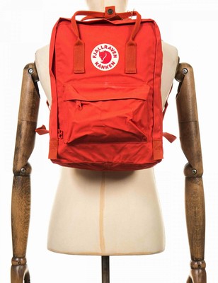 backpack with red fox logo