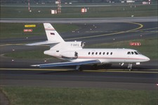 Dia F-OHFO Dassault Falcon 50EX Flugzeug 35mm ungerahmt O146-8-4