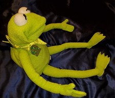 Vintage 90's Tyco 30th Anniversary Sesame St. Talking Kermit The Frog Plush READ