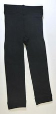 Cozy Girls Tights Fleece Lined Footless Black Med Size 4-6 45-65 Lbs Free Ship