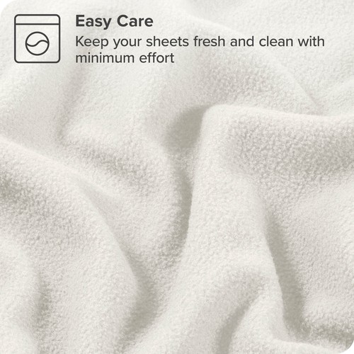 Super Soft Fleece Sheet Set - Deep Pocket, Cozy All-Season from Bare Home - Picture 83 of 96