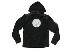 Majestic PITTSBURGH STEELERS Team Gear NFL FOOTBALL HOODIE Fan Sweatshirt Men L