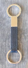 Bvlgari Bulgari Key Ring  Black Leather  Metal