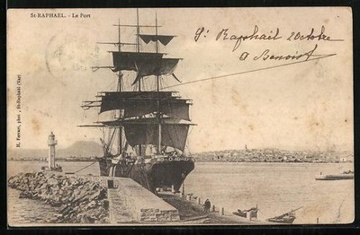 Ansichtskarte St Raphael, Le Port 1903 