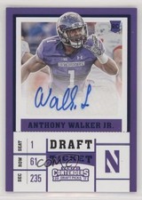 2017 Panini Contenders Draft Picks Ticket Blue Foil Anthony Walker Jr Auto 0c2