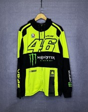 VR46 Valentino Rossi Racing Apparel Zip Hoodie Monster Energy MotoGP 1 XL Size