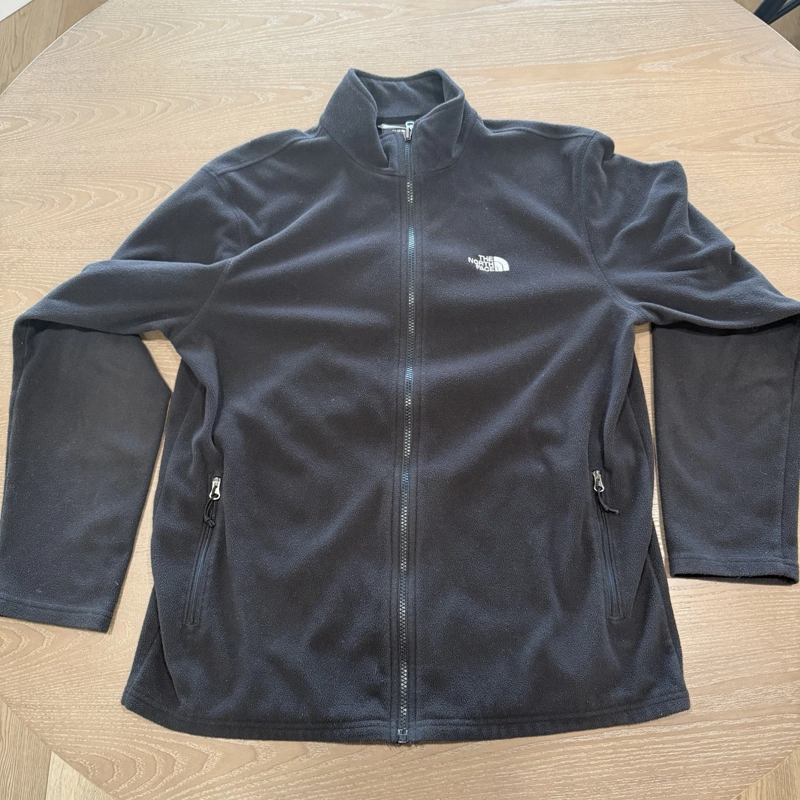 The North Face Men’s Full Zip Black Fleece Jacket Large