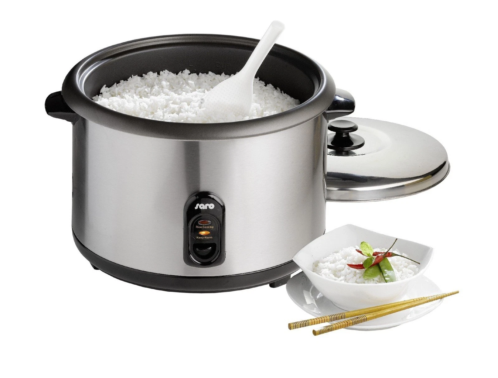 Rice Cooker Electric - 9.9L - For 4.2L Rice - Non Stick Inner Pot - Stainless Steel...