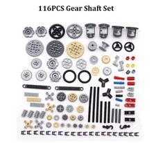 116 pcs Of Small Lego Technic Parts Random Mixed Connectors Pins Axles Gears