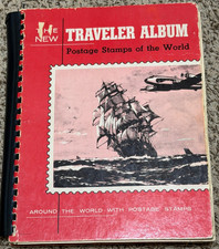 1959 Traveler  and Norwegian Album For Postage Stamps of the World- no US
