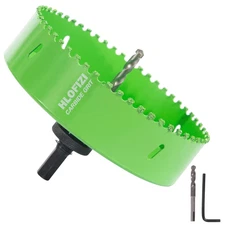 6-1/8 Inch Carbide Grit Hole Saw for 6 Inch Recessed Lights, Cutting