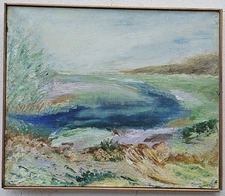 No.: 1327 abstract oil painting artwork painting oil painting sea field 