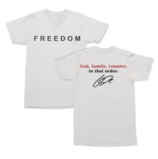 Freedom God Family Country - Charlie Kirk Tribute Unisex T-Shirt