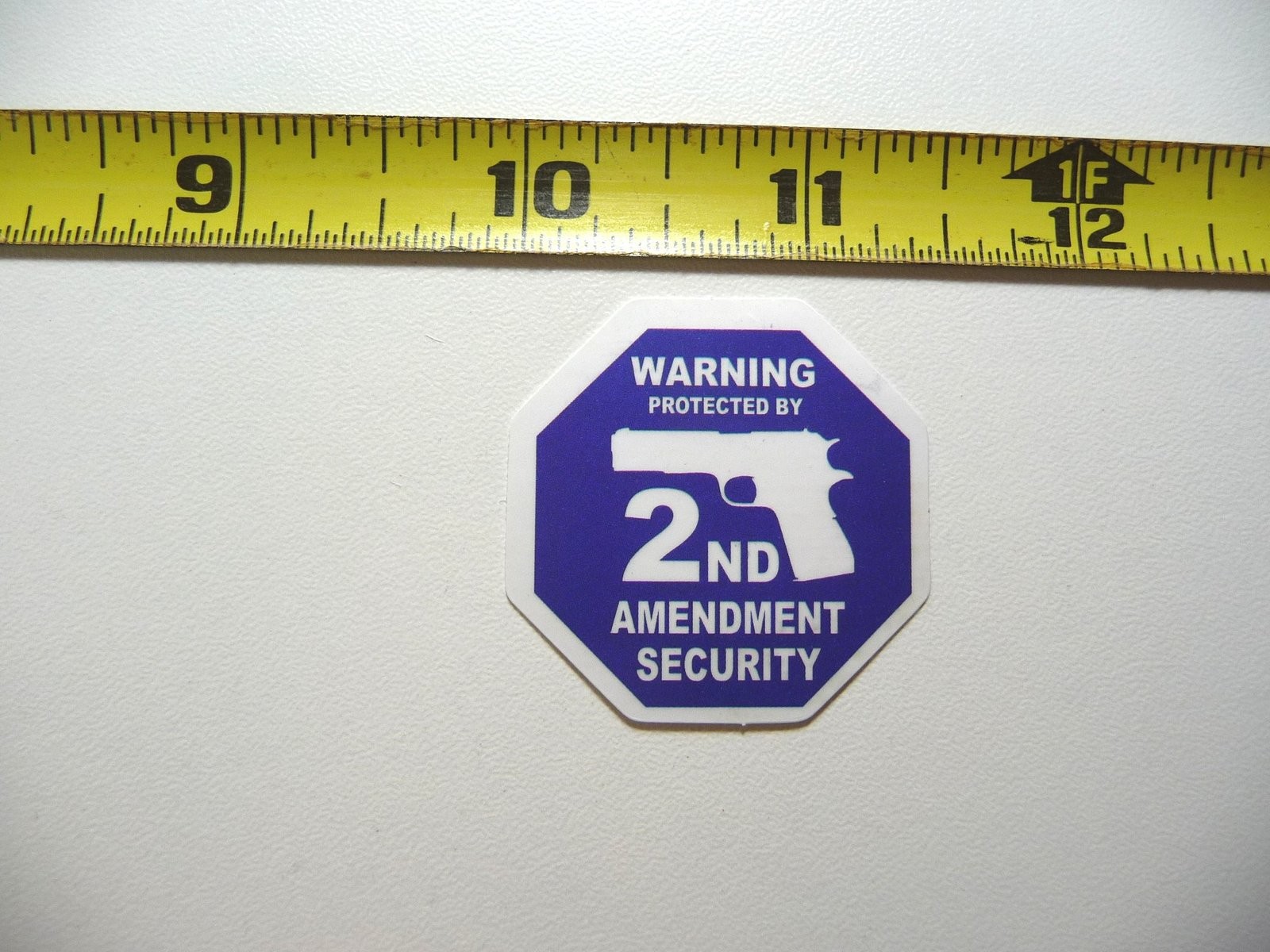 2nd Amendment Security Decal Sticker for Job Site Protection