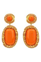 Latelita Fiorella Feueropal OhrhäNger Gold Orange Sterling Silber 925