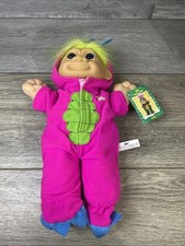 Russ Troll Kidz 2482 Dino Costume 15" Soft Body Character Green Hair New w Tags