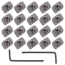 20Pcs Reusable Stainless Steel Window Limiters Security Locks for Home Office